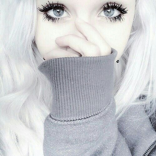 Aesthetic Tumblr White Goals Pretty Grey Hair Sweate